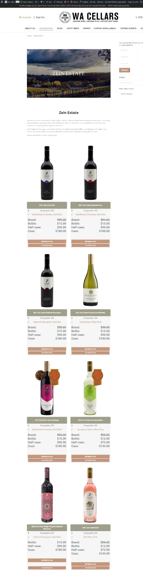 WA CELLARS — 1.2