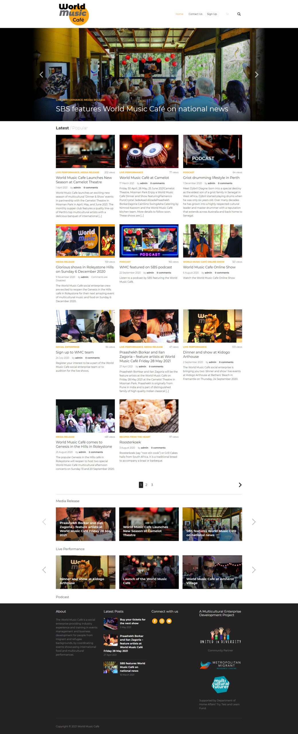 WORLD MUSIC CAFÉ — 1.1